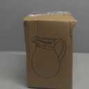 Middle Size Clear Plastic Pitcher with Lid (72 oz), Unbreakable Water Pitcher with Handle, Fridge Jug, BPA-Free, Shatter-Proof, Great for Iced Tea, Sangria, Lemonade, Juice, Milk, and More