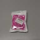 2 x Whaline 6Pcs Smiling Face Straw Covers - Hot Pink Silicone Reusable Topper, Double Sided Pattern Tip Covers 10mm 0.4 Inch for 30 & 40 OZ Tumbler with Handle