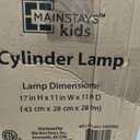 Heritage Kids Cyclinder Table Lamp, Black