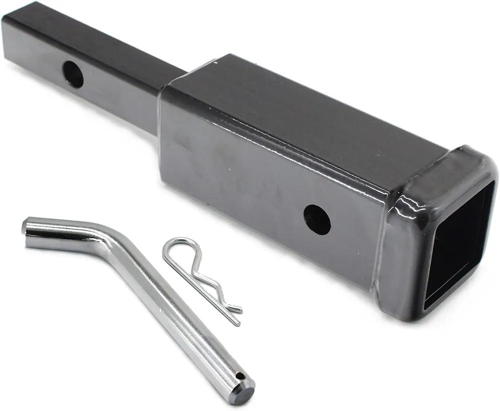 X-Haibei 2 Inch Hitch Extender Adapter for 1-1/4" Inch Receiver, 7 Inch Extension Length, 3500 Lbs, 1 pcs 5/8 inch Hitch Pin