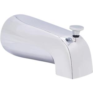 Westbrass Nose Diverter 5-1/2" Tub Spout, Polished Chrome, D311-26