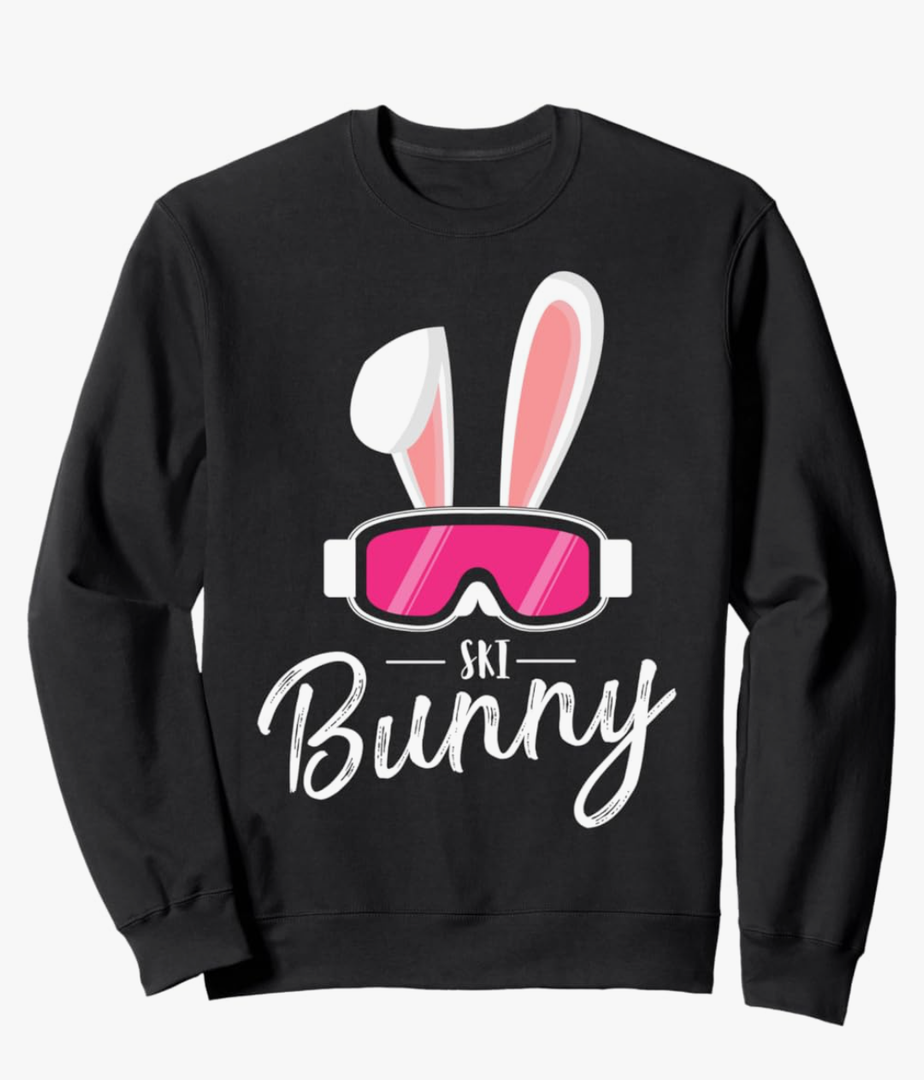 Apres Ski Funny Women Party Outfit Ski Bunny For Wintersport Sweatshirt Size XL