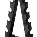 Fitvids A-Frame Dumbbell Weight Rack, Vertical Storage Rack for Dumbbells, Weight Stand Only for Home Gym Space Saver, 4-Tier or 5-Tier Option