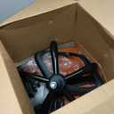 BestOffice | Ergonomic Office Chair | Mid-Back Swivel Desk Chair | Breathable Backrest & Lumbar Support | Adjustable Height | Sponge Seat | Rolling Wheels | Orange | for Adults & Women