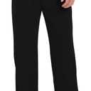 Agnes Urban Men's Joggers Sweatpants Open Bottom Straight Leg Casual Loose Fit Running Athletic Jersey Pants with Pockets (Medium, Black)