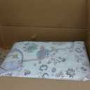 Area Rug - Vintage 8x10 Non-Slip Backing Area Rugs Light Pink Soft Faux Wool Carpet Foldable & Machine Washable Rugs for Living Room Bedroom Dining Room Nursery Home Office