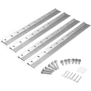 French Cleat Hanger Heavy Duty 10 Inch - 2 Pack - Picture, Mirror, Whiteboard, Pallet or Panel Wall Mount Bracket - Z Bar Hanger Supports 50 lbs Silver