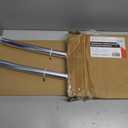 JS Jackson Supplies Double Curved Shower Rod, Metal Construction, Adjustable Between 44 to 70 Inches, Aluminum Rods and Zinc Mounting Hardware, Quality Modern Bathware, Chrome Finish
