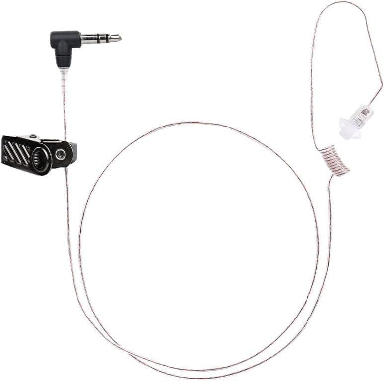 3.5mm Police Listen Only Eapiece, Covert High Definition Tubeless Listen Only Earpiece for Military Security and Law Enforcement Use
