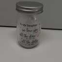 Funny Daughter Gift from Mom & Dad, Cute Daughter Birthday Christmas Mothers Day Gift Idea, Mason Jar Light with Sweet SayingDaughter Gift