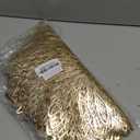 Geosar 12 Disposable Paper Placemats and Coasters Set Summer Hawaiian Luau Placemat with Coasters Outdoor Indoor for Greenery Jungle Dining Table Decoration Shower Birthday(Gold Round)