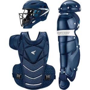Easton | JEN SCHRO The Very Best Fastpitch Softball Catcher's Equipment | Box Set | NOCSAE Certified | Small, Navy