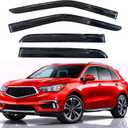 KPY Rain Guards Fit for 2014-2021 Acura MDX, Out-Channel Window Visors Vent Wind Deflectors 4PC, Car Accessories for 14-21 Acura MDX