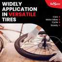 2 Pack 14.5" Tire Spoons Changing Tire Lever Tire Iron Bar Set Tire Repair Tool Kit Tire Changer Remove Tyre Heavy Duty Metal Steel for Motorcycle Bike Scooter Bicycle Mower Dirtbike 14.5 inch long