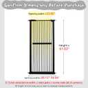 Lumizone Extra Tall Cat Gate 61.02" High Pressure Mounted Extra Wide 30.12"-34.05" (17Sizes) 1.37" Gap No Drilling Auto-Close Tall Pet Gate for Dogs (Black, 30.12"-34.05" W)