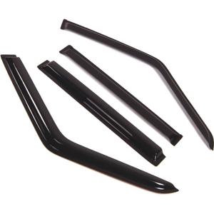 TuningPros Outside Mount Window Vent Visors Rain Guards Compatible with Jeep Cherokee 1984-2001 | Side Window Wind Deflectors Rain Shields | Smoke Tinted, 4 Pcs Set, DGWV-266 (For Jeep Cherokee 1984-2001)