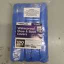 Disposable Shoe Covers for Indoors 100 Pack | Non-Woven, Water-Resistant Booties for Professionals | Durable, Shoe Protectors for Home, Office, and Job Sites by Frontline | Non-Woven, Water-Resistant, Durable, For Home, Office, and Job Sites, For Professionals