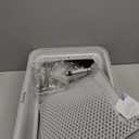 Stainless Steel Litter Box | XL Enclosed Cat Litter Boxes with Lid for Big Cats | High Sided, Anti-Urine Leakage | Non-Stick Bottom & Includes Litter Mat & Metal Scoop (Silver Gray)