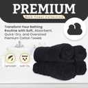 Premium, Set of 4, Extra Large, 100% Cotton, Bath Towels, 30 x 60 inches, Very Soft, Quick-Dry, Lightweight, 600GSM