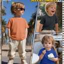 LessonZoo 3 Pack Toddler Boys Shirts, 3-Color Set, 18-24 Months