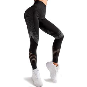 Redqenting High Waisted Leggings for Women Workout Seamless Leggings Yoga Pants Sweat Proof Tummy Control Tights (Medium, Black)