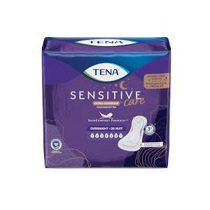 TENA Sensitive Care Worry-Free Nights Extra Coverage Pads, Overnight, 40 Pieces S/M