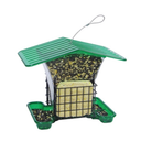Belle Fleur Hopper Bird Feeder With Suet Holders