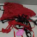 Avidlove Womens Christmas Lingerie Red Santa Babydolls Chemises Set (Medium)