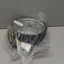 AR-PRO (2-Pack) 10"x2.2" Flat Free Solid Rubber Replacement Tires  10 Inch Solid Wheels for Hand Trucks, Dollies, Utility Carts, and Wheelbarrows with 2.2" Offset and 5/8" Axle Hole