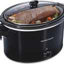 Hamilton Beach Slow Cooker, Extra Large 10 Quart, Stay or Go Portable With Lid Lock, Dishwasher Safe Crock, Black (33195)