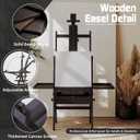 yokugo Beech Wood Art Easel for Painting, Large Easel Stand with Storage