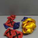 Giant Tic Tac Toe Outdoor Games for Kids Adults Family, Portable Tic Tac Toe Bean Bag Toss with 10pcs Bean Bag, Large Outdoor Lawn Backyard Games Carnival Field Day Game (Yellow)