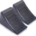 Fasmov 2 Pack Solid Rubber Heavy Duty Wheel Chock, Premium Chock for Car, Travel Trailers, RV, Truck, and ATV