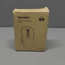 TECKNET Wireless Mouse Rechargeable, 2.4G USB-A Silent Mouse, Quiet Click, 6 Adjustable 4800 DPI, Cordless Computer Mice, Ergonomic Mice for Laptop, 6 Buttons for Chromebook, Ergo Grip - Black