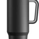 Meoky 40 oz Tumbler with Handle and Straw, Insulated Tumbler with Lid and Straw, Stainless Steel Travel Mug, Keeps Cold for 34 Hours, 100% Leak Proof, Fits in Car Cup Holder (Night)
