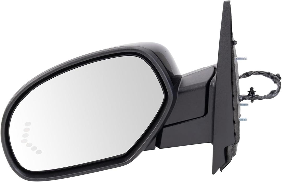 TRQ Left Mirror Drivers Side Compatible with 07-13 Chevrolet GMC GM1320377
