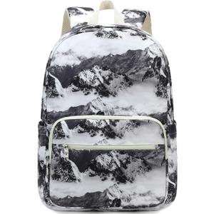 Caoroky knight 15.6 inch Laptop Backpack Women Men Waterproof Work Business Rucksack Anti Theft Travel Backpacks Causal Daypack Large School College Bookbag for Teens Girls Student-White