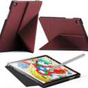 INFILAND Case for Samsung Galaxy Tab A9+/A9 Plus 11 Inch 5G, Slim Foldable Book-Style Cover with Horizontal and Vertical Stand, Protective Case for Galaxy Tab A9 Plus Tablet,Burgundy