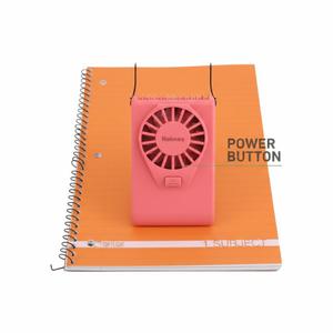 Mini USB Cable Fans Red, And Notebook for School Orange