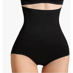 iloveSIA Womens Shapewear High Waist C-Section Recovery Slimming Underwear Tummy Control Panties M Black 2 Pack