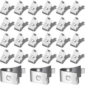 OSALADI Shelf Clips 50 Pcs Cabinet Shelf Pegs Metal Supports for Wood Shelving Easy Installation Stable Partition Bracket for Kitchen Cabinets Bookcases and Glass Shelves