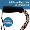 DMI Adjustable Designer Cane with Offset Handle, 1 Count