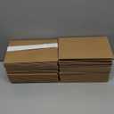 Nexboraque 100 Pack Disposable Paper Trays, Rectangular Kraft Food Containers Foldable Boxes, 4 Corner Pop Up Cardboard Food Trays for Fast Food, Nacho, Snack, Stadiums, Theaters, Brown