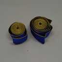 WILLBOND 2 Rolls Christmas Velvet Ribbon Wired Edge Trim Wrapping Fabric Ribbon for Gift Wrapping Bow Making and DIY Crafts Garland Wreath Tree Topper Decor(2.5 Inch X 6 Yards,Navy Blue)