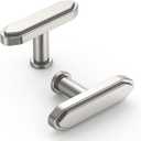 Asidrama 10 Pack Brushed Satin Nickel Kitchen Cabinet Knobs Cabinet Hardware Zinc Knobs for Dresser Drawers (Single Hole)