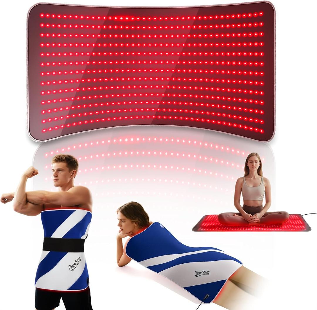 Red Light Therapy Mat for Body, 39" x 23" Large Size Near Infrared Red Light Therapy Pad Full Body, 660nm&850nm(520 LEDs), Adjustable Timer and Power Levels