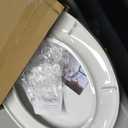 Round Toilet Seat with Slow Soft Close, Durable Toilet Seat Round, Never Loosens, Easy Clean and Install, White Toilet Seat Fit for Round Toilets