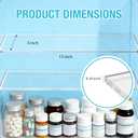 4 Pcs Medicine Cabinet Shelves 13 Inch Acrylic Replacement Organizer for Bathroom Living Room Wall Mounted Shelves for Kitchen Cabinet (Clear)