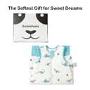 BubblePanda Rayon Made from Bamboo Toddler Sleep Sack with Feet 1.0 Tog Ultra Soft Toddler Sleeping Sack 3t-4t Sleep Bag Walker Quilted Wearable Blanket with Legs 2-Way Zipper Lightweight Extra Long, XL
