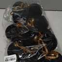 Liliful 15 Pcs Velvet Christmas Balls Bulk Flocked Christmas Tree Ball Ornaments Plastic Xmas Decorative Hanging Ornaments(Black,3.15 Inch)